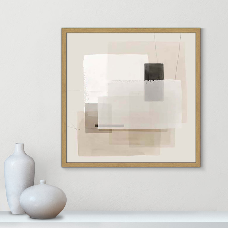 «Mystical Momentum II» par Hazel J, H 23,5 po x l 23,5 po x P 1,25 po, Cadre naturel mince