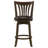 Cherry Wood Counter Height Swivel Bar Chair Dark-118737536-118737537-118737534