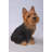 Sitting Yorkshire Terrier Dog Statue