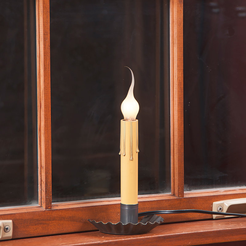 Bougie sans flamme sans parfum Lester, Étain champêtre