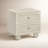 Tourmaline Wood & Rattan Wavy Nightstand-536138129