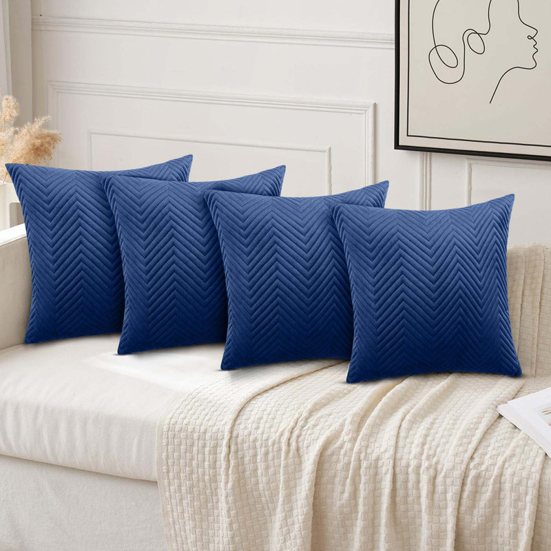 Square Throw Cushion Pad, Navy