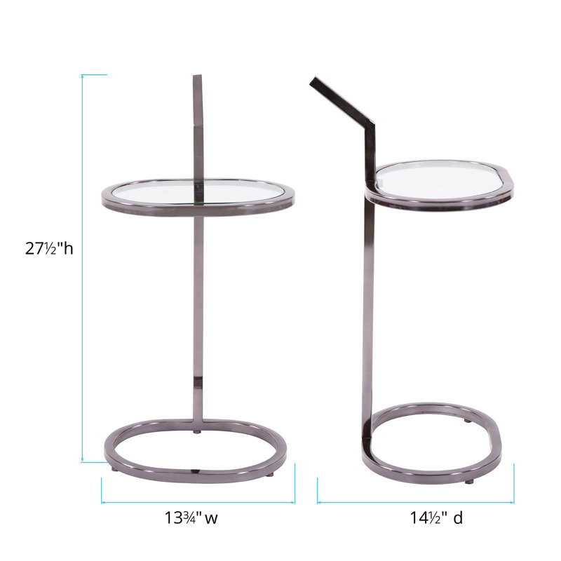 Calila Glass Top End Table