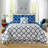 5 Piece Comforter set Reversible Down Alternative Comforter Duvet Insert-1479741642-1479741643