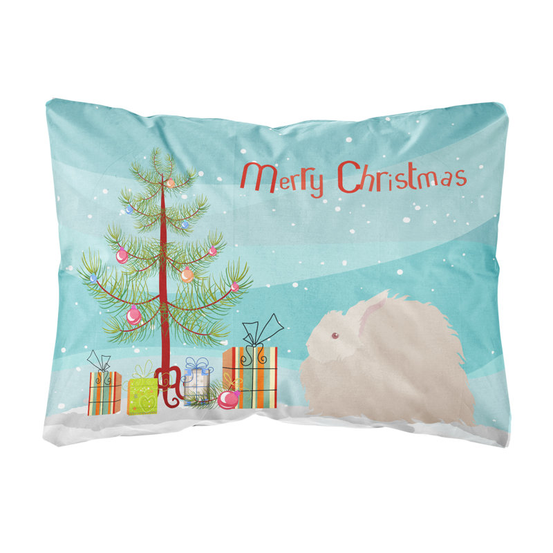  Coussin Fluffy Angora Rabbit Christmas
