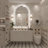 Molly  Arched LED Front Light and Backlit Anti-Fog Wall Bathroom/ Vanity Mirror-1560225761