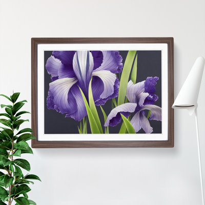 Engaging Iris Flowers - Single Picture Frame Print