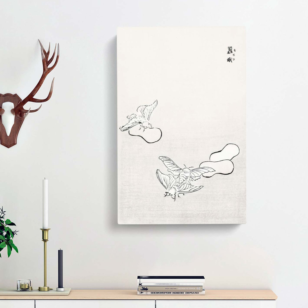 Moths by Morimoto Toko - Wrapped Canvas