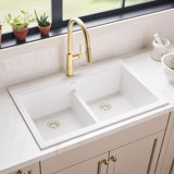 33" L x 22" W Dual Mount Kitchen Sink