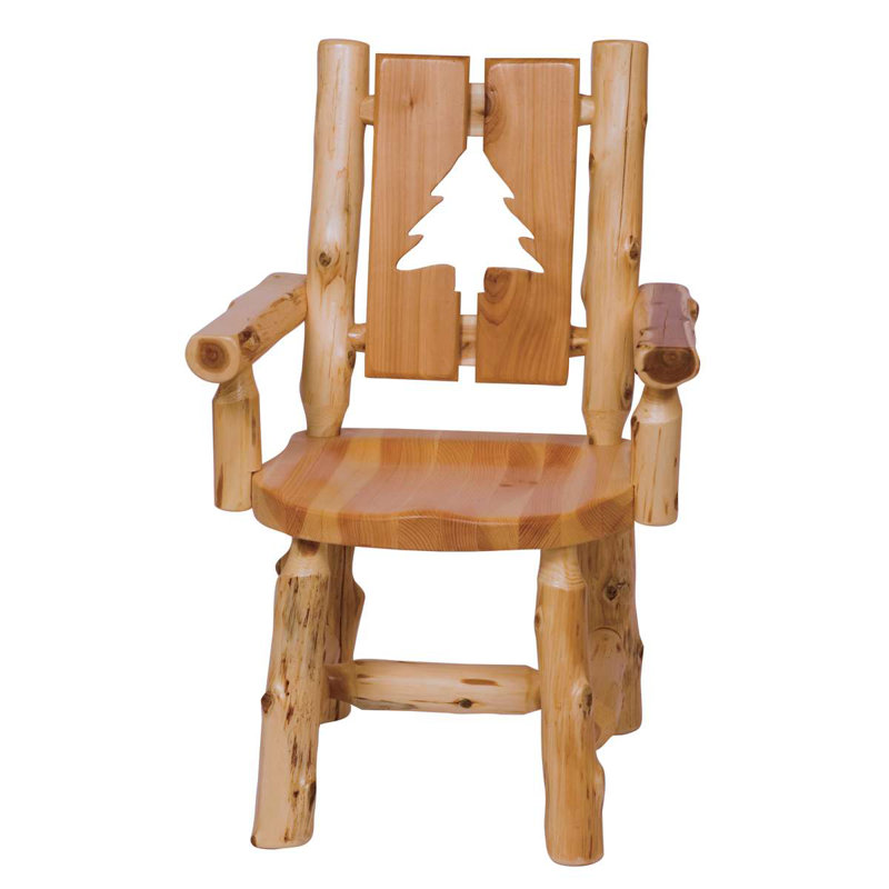 Chaise avec accoudoirs en cèdre Fireside Lodge - naturel - pin, Pin, Naturel