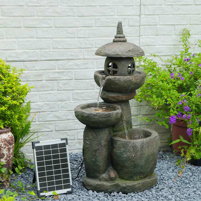 Handcrafted Floor Fountain with Lights