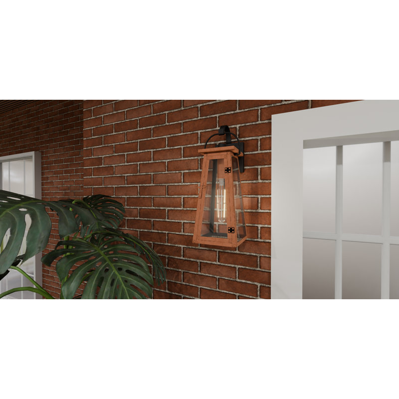 Sessoms 1-Light Aged Copper Outdoor Wall Lantern