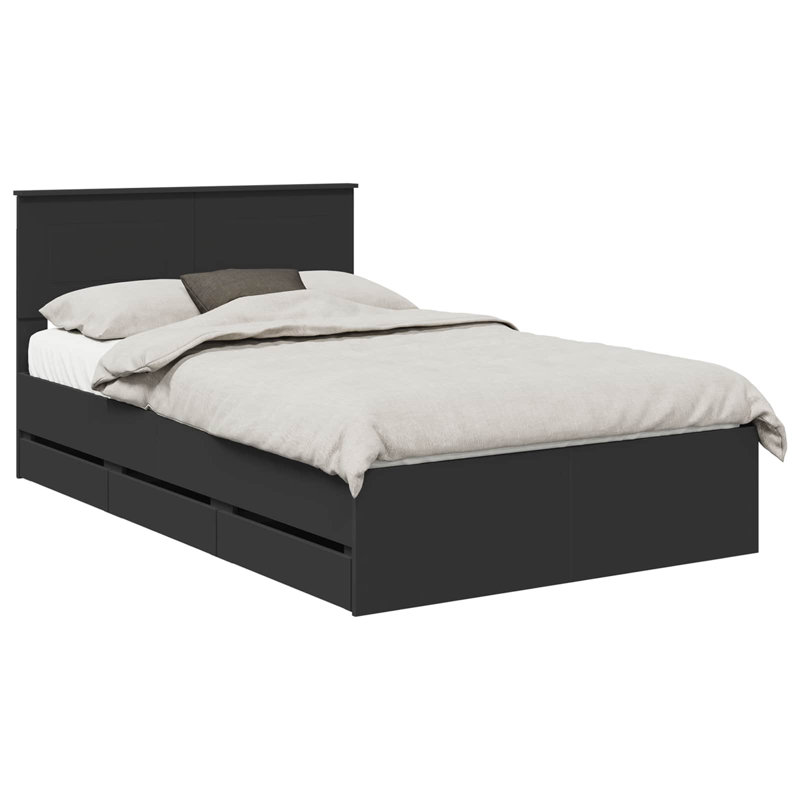 Bed Frame, Small Double (4'), Black