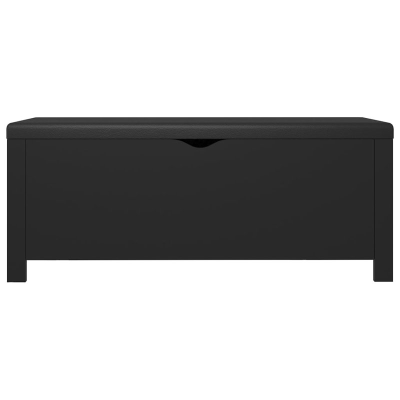 Upholstered Engineered Wood Bench, Black
