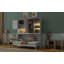 Lit escamotable mural simple avec armoire supérieure, tablettes, lit pliable peu encombrant avec lumière et USB-839216134