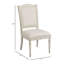 Chaise d'appoint rembourrée Daniella - crème