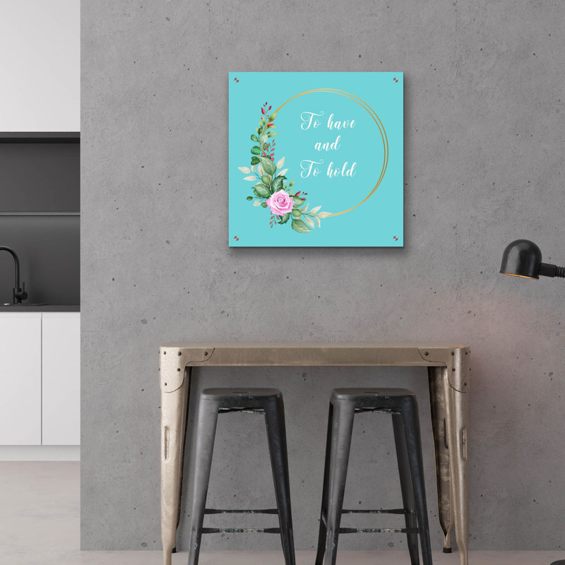 «Joyful Love» par Jean Plout, art mural en verre acrylique, 24 po x 24 po, 24 po x 24 po