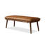 Banc rembourré en cuir massif brun-828419014