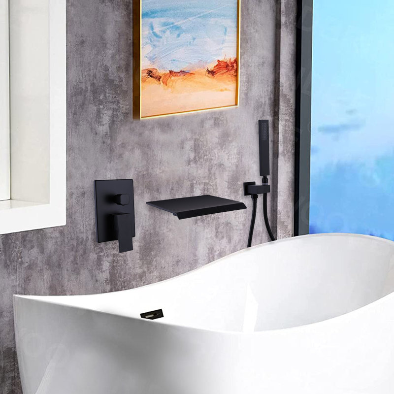 Robinet de baignoire et douche avec valve brute Elin