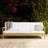 Echols 3-Person Solid Teak Wood Sofa