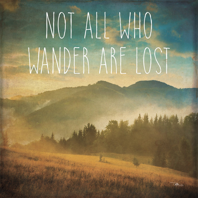 "Wander II" par Pela Studio - Art textuel sur toile tendue, H 30 po x l 30 po, Toile tendue, Non