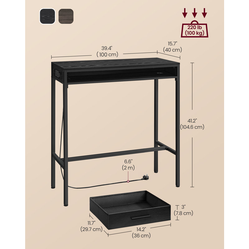 Alceste Dining Set, 104cm H x 99.8cm L x 40cm W