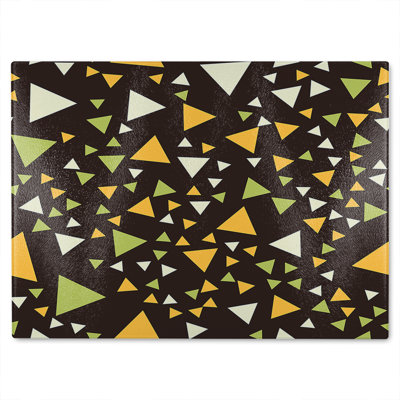 Triangles Glass Chopping Board