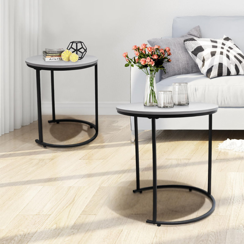 2 Piece Coffee Table Set, Grey
