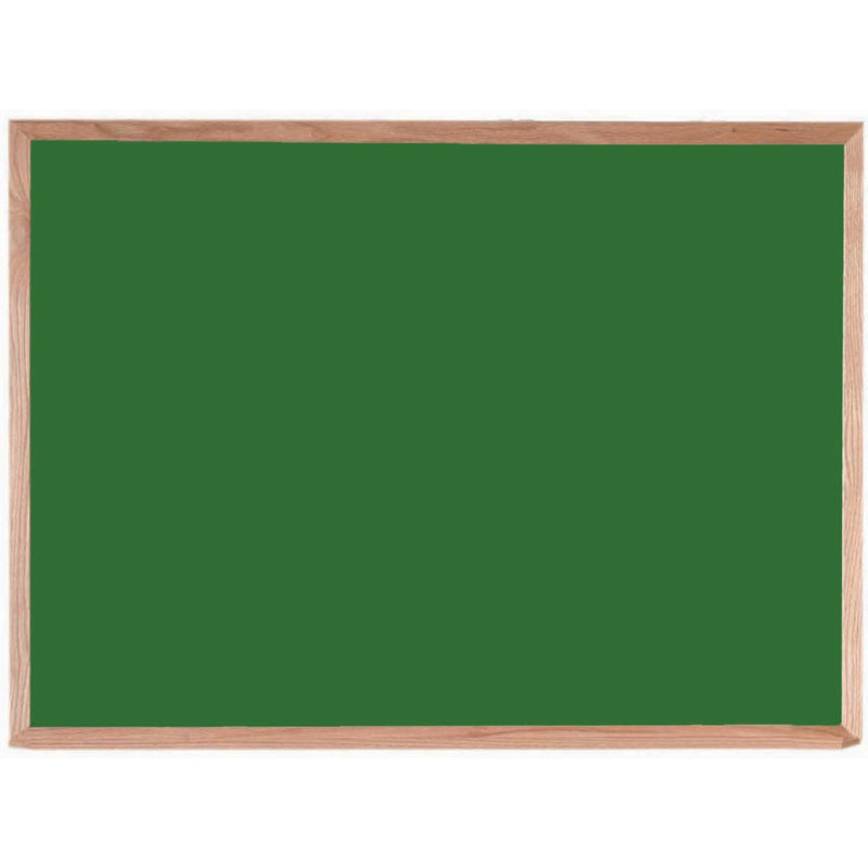 AARCO Yes Wood Chalkboard, 3' H x 4' L