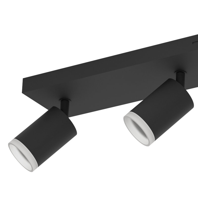 Melitello-Z Smart Control RGB LED 4 Light Spotlight, Matte Black