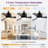 Loritta 52'' 3 - Blade Large Indooor Ceiling Fan With Light Kit and Remote, 3 LED Colors, 6 Speed Noiseless DC Motor, Timer-1597384105-1597459136