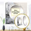 Miroir mural blanc et gris-101498879
