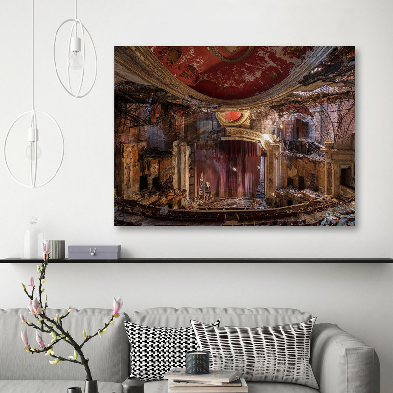 Abandoned Theatre, New Jersey I by Richard Berenholtz - Wrapped Canvas Painting, 70cm H x 100cm W x 4cm D