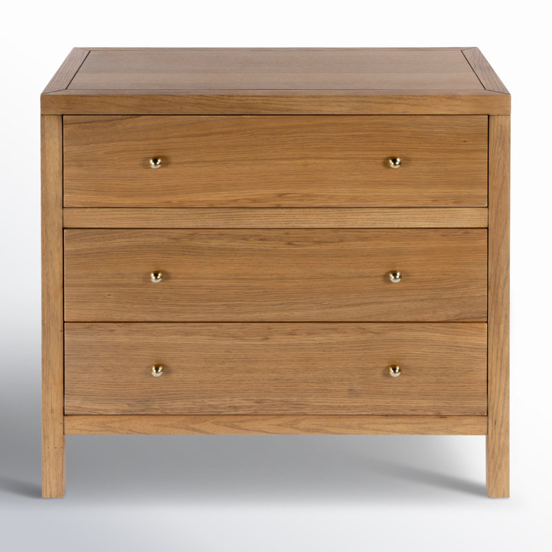 Celine 34" 3-Drawer Wooden Dresser for Small Rooms