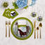 Sous-verres ronds en cuir Chartreuse-119015020