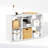 Furinno Cubic Open Back Multipurpose Clothing & Closet Storage Organizer Shelf, 6-Cube-1849501819