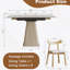 Ensemble de table de salle à manger rétractable 7 pièces, table extensible avec 6 chaises pour petits appartements-971125114