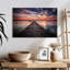 Sunset over fishing dock Aletra-107698883