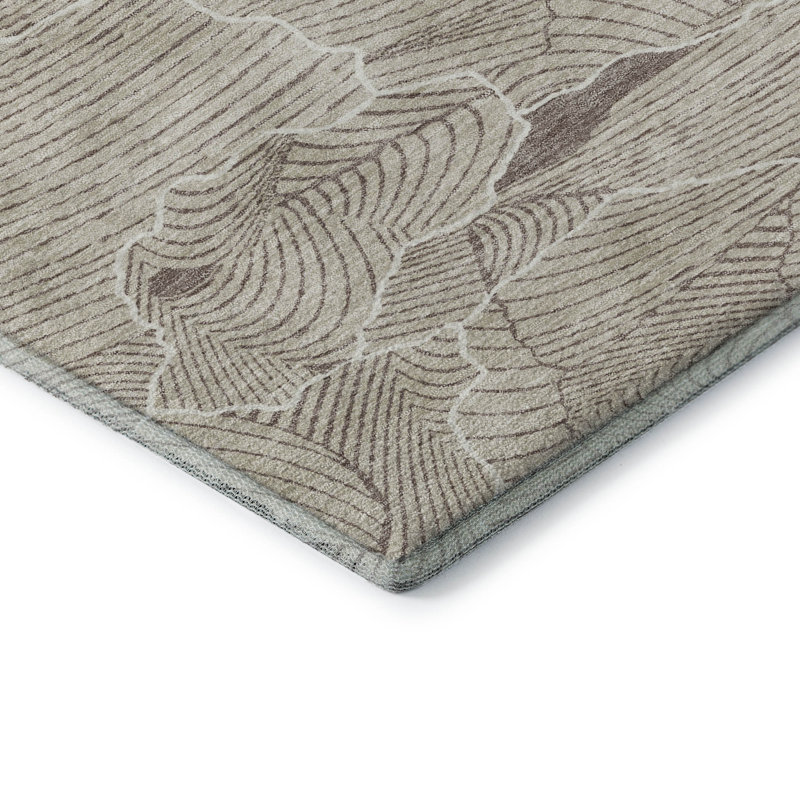 Premium Machine Washable Cossette AMF1048 Lines Rug, Rectangle 9' x 12'