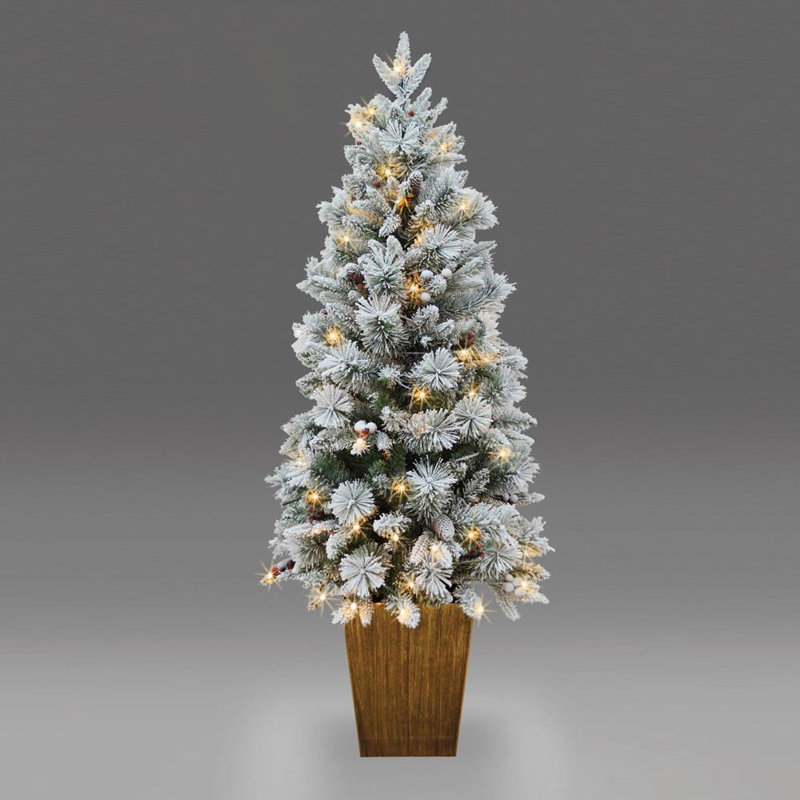 Lighted Artificial Christmas Tree, 5 ft.