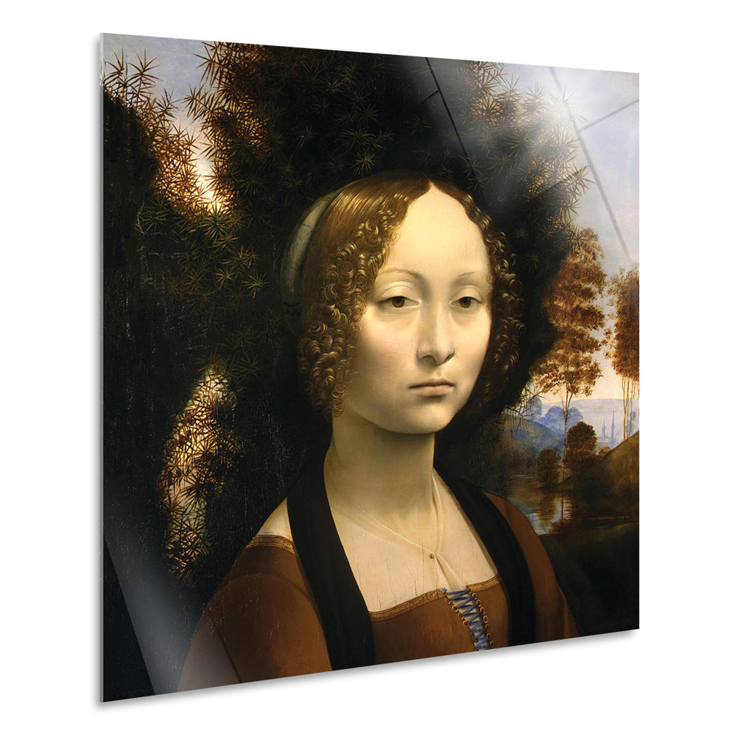 Wandbild Ginevra de Benci von Leonardo da Vinci