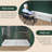 60 In L X 36 In W ADA Low Threshold Center Drain Shower Base With Slope Type Threshold, Matching Glossy Surface Open Design, Wheel Chair Access, Low Profile, White-128706592