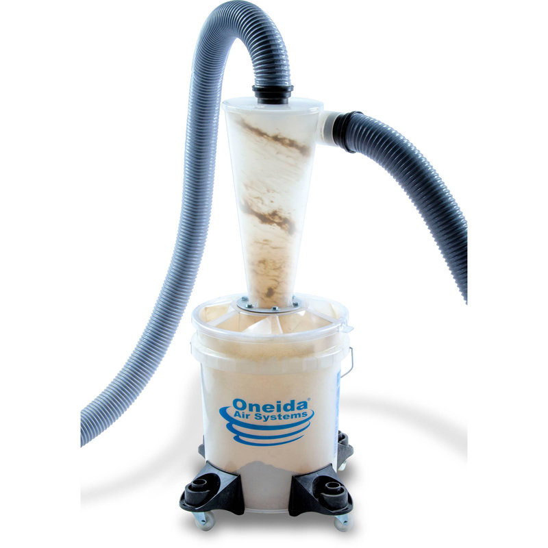 Oneida Air Systems Dust Deputy Deluxe Cyclone Separator Kit for Shop Vacuums, 32.13" H x 13.5" W x 17.75" D