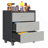 Metal Storage Cabinet With Wheels - 3 Drawer Tool Cabinet For Garage, Office, And Organizer Solutions