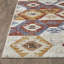 Tapis d'intérieur multicolore en polypropylène tissé à la main Raashi-568180065