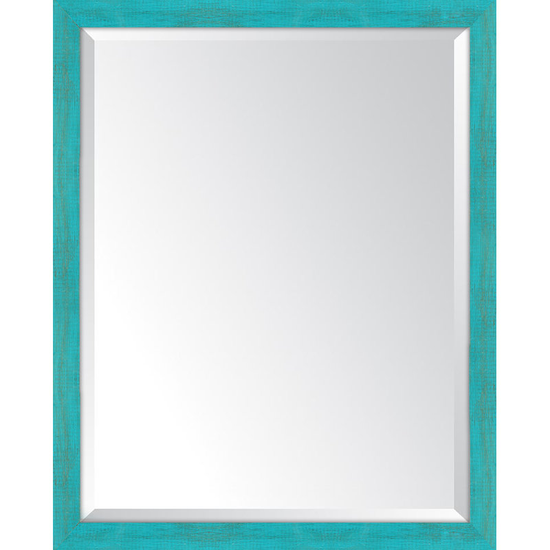 Miroir d'appoint Broadway, H 31 po x l 25 po, Turquoise