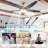 56" 5 - Blade Reversible Ceiling Fan With LED Light and Remote Control