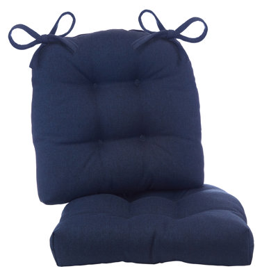 Winston Porter Indoor And Outdoor Patio Chair Cushions, 19X18 Inches, Set of 2