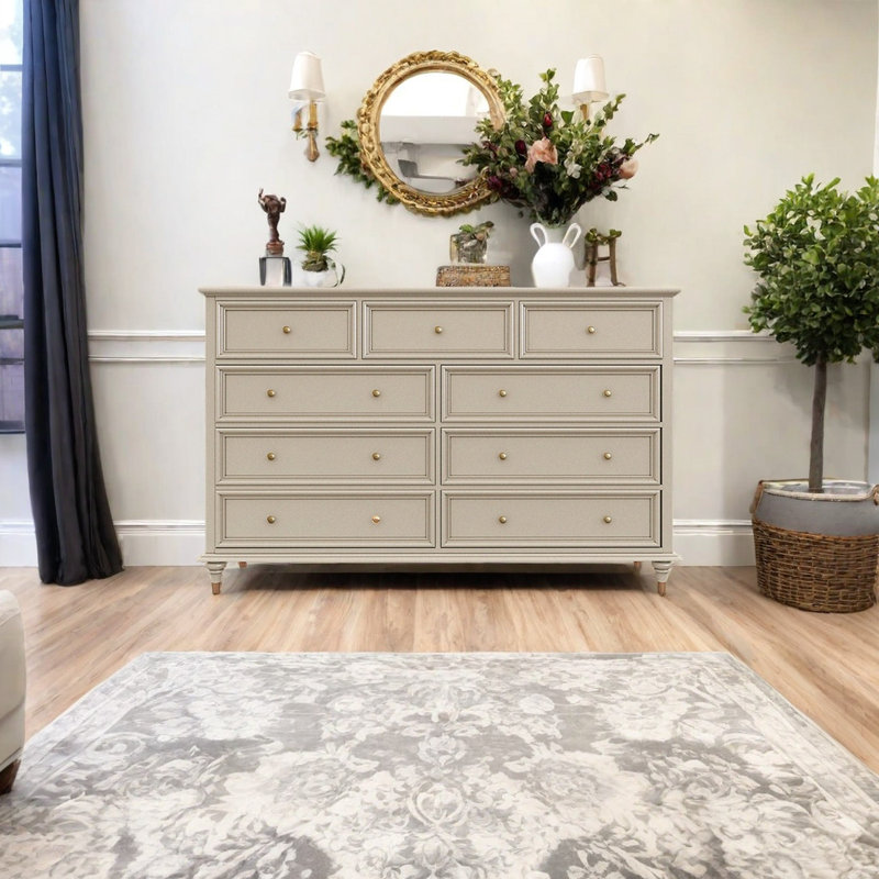 Commode d'appoint moderne en bois massif