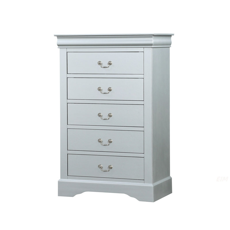 Commode Louis Philippe III, Gris argenté